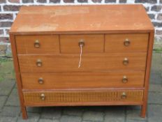 Chest of drawers with ring handles