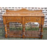 Reproduction Georgian oak serving table