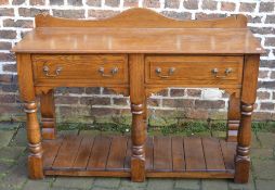 Reproduction Georgian oak serving table