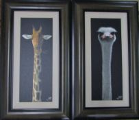 2 limited edition prints by Jonathan Truss - 'You talking to me?' 126/195 and 'Here's looking at