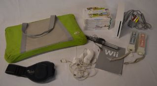 Nintendo Wii console bundle including Wii Fit Board,