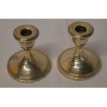 Pair of silver candlesticks