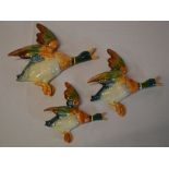 3 Beswick flying mallards wall plaques