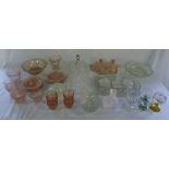 Assorted glassware