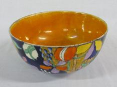 1930s 'Cremorne' coronaware bowl hand painted by Molly Hancock (S Hancock & Sons) a/f D 20.