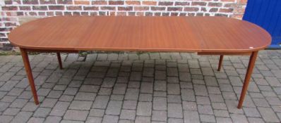 Nils Jonsson draw leaf table with 2 leaves extends to 265 cm D by 100 cm