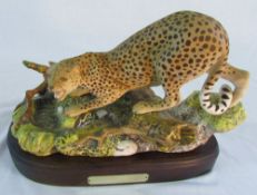 Royal Doulton 'The Watering Hole' on wooden base
