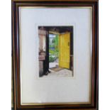 Watercolour by David Tuppen of a garden shed/outhouse dated 2003 35 cm x 45 cm
