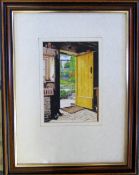 Watercolour by David Tuppen of a garden shed/outhouse dated 2003 35 cm x 45 cm