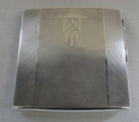 Silver cigarette case Birmingham 1933 weight 3.