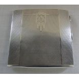 Silver cigarette case Birmingham 1933 weight 3.