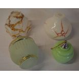 4 glass lightshades