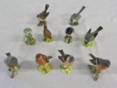 Beswick birds - chaffinch 991 (3), bluetit 992, stonechat 2274, grey wagtail 1041 (2) (one a/f),