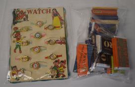 Disney style wristwatches and replica chocolate bars for display/decoration