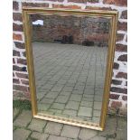 Large gilt framed mirror 69 cm x 101 cm