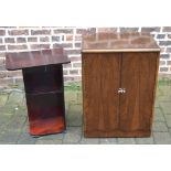 1930s record cabinet & an Art Deco style night stand