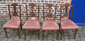 4 Late Victorian / Edwardian chairs
