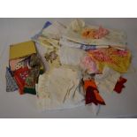 Various linen & lace