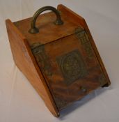Victorian wooden coal box