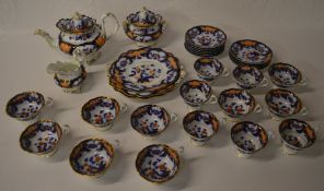 Early Victorian bone china tea service