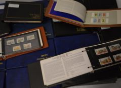 A large collection of presentation pack stamp albums from the Channel Islands approx 1978 to 2000,