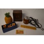 Pineapple ice bucket, Le Tour Du Monde cigar,