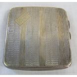 Silver cigarette case Birmingham 1927 weight 3.