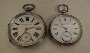 Silver pocket watch marked 'Improved Patent' to face,