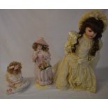 3 Franklin Mint dolls