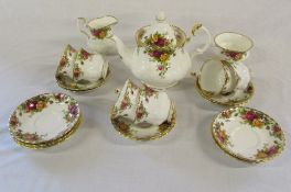 Royal Albert 'Old Country Roses' part tea service approx 20 pieces