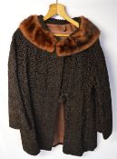 Astrakan 1950s coat