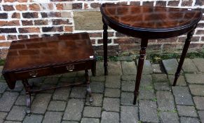 Small Regency style sofa table & a console table