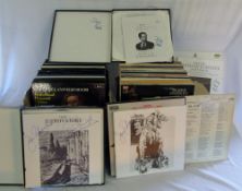 Large selection of classical music 33 rpm LPs inc signed copies of 'Il Trovatore' signed by Joan