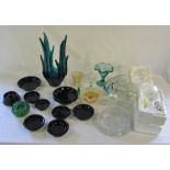 Assorted glassware inc vase,