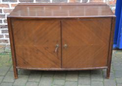 1930's bow fronted sideboard