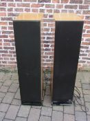 Pair of TDL Electronics large speakers with stands