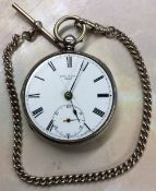 Small silver pocket watch, Reid & Sons,