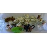 Various ceramics and glassware inc Colclough,