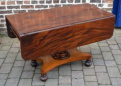 William IV/Early Victorian pedestal Pembroke table