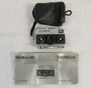 Rollei 35 camera with instructions