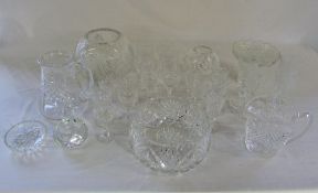 Various glass ware inc Edinburgh crystal etc