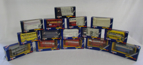 Various Corgi buses inc London bus,