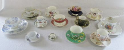Various cups and saucers etc inc Aynsley & Royal Albert