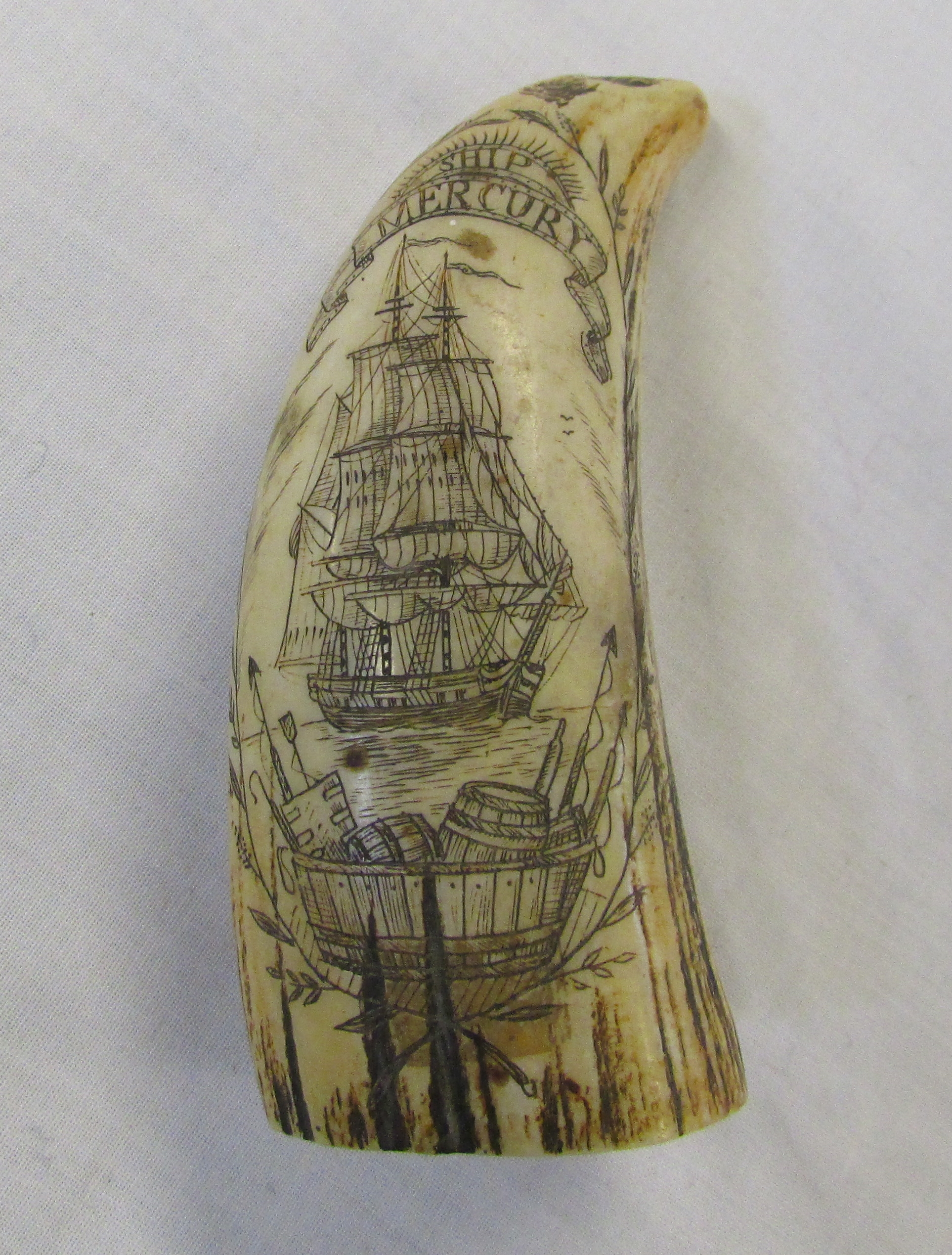 5 pieces of replica scrimshaw ware - Image 3 of 7