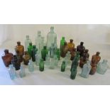 Selection of poison 'Not to be taken' glass bottles
