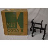 KEF Coda 2 speakers with stands