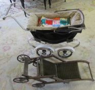 Dolls pushchair and pram (a/f)