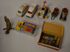 Various die cast model cars including Dinky and Corgi etc