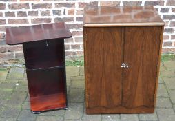 1930s record cabinet & an Art Deco style night stand