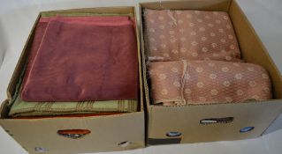 2 boxes of assorted fabric